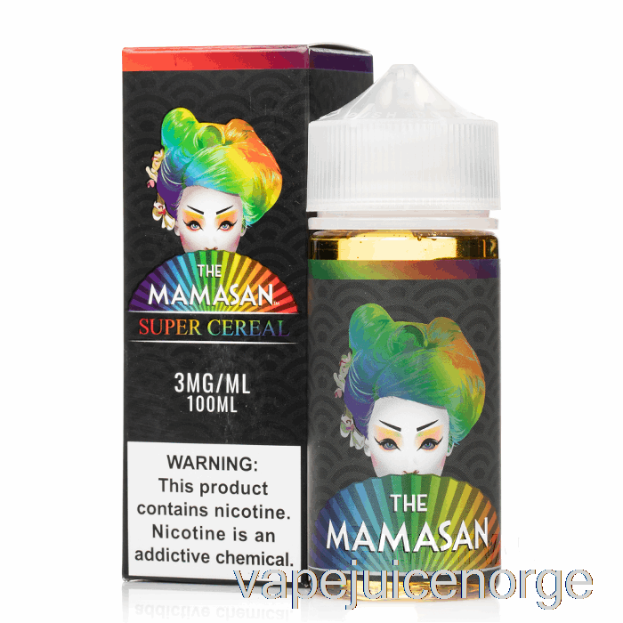 Vape Uten Nikotin Super Cereal - Mamasan E-væske - 100ml 3mg